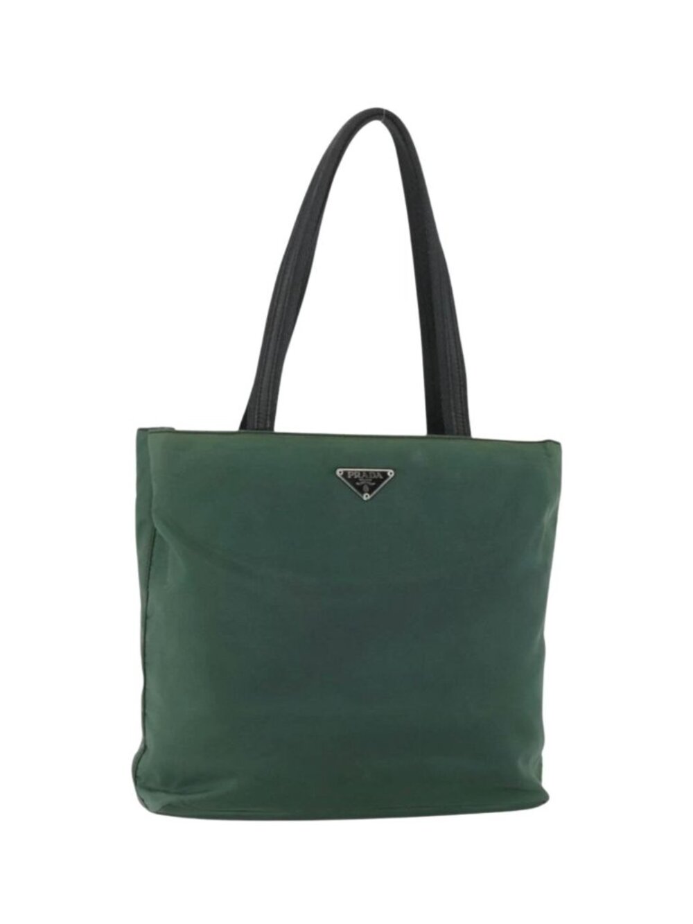 Prada Green Nylon Tote Bag